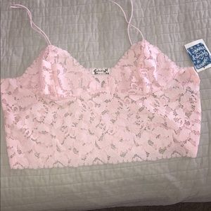 Free people pink bralette